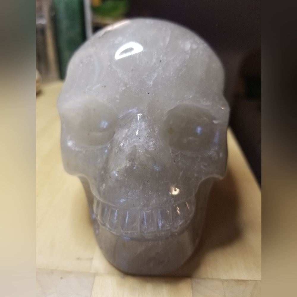 Milky Quartz Crystal Skull 💀💕